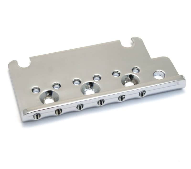 002-6097-049 Fender American Series Chrome '86-07 Stratocaster/Strat Bridge Plate image 1