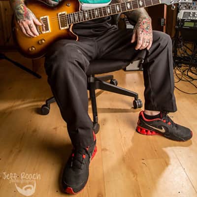 New FGN (Fujigen) Guitars Expert Flame Flamed Maple Les Paul Emerald Blue image 8
