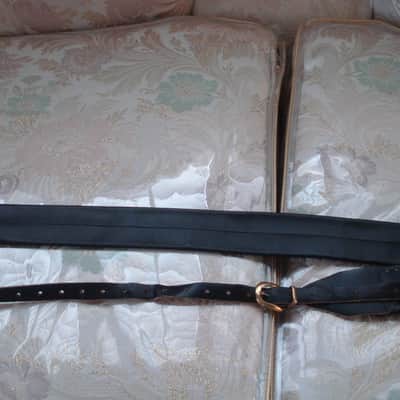 Rare 1960's ACE Genuine Black Leather Guitar Strap Excellent Condition image 10
