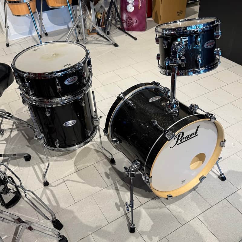 Pearl MDT764P/C701 Midtown 10 / 13 / 16 / 13x5.5" 4pc Shell Pack 2016 - Present - Black Gold Sparkle image 1