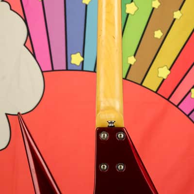 Vintage 80's Hondo H-1 Death Dagger Metallic Red Electric Guitar image 13