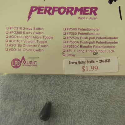LPD Music Lot of 3 performer switch tips 2010's - Black, Ivory plastic image 2