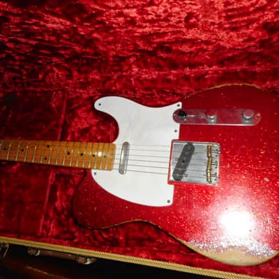 Fender Custom Shop 1958 Reissue Telecaster Heavy Relic 2008 - Red Sparkle image 2