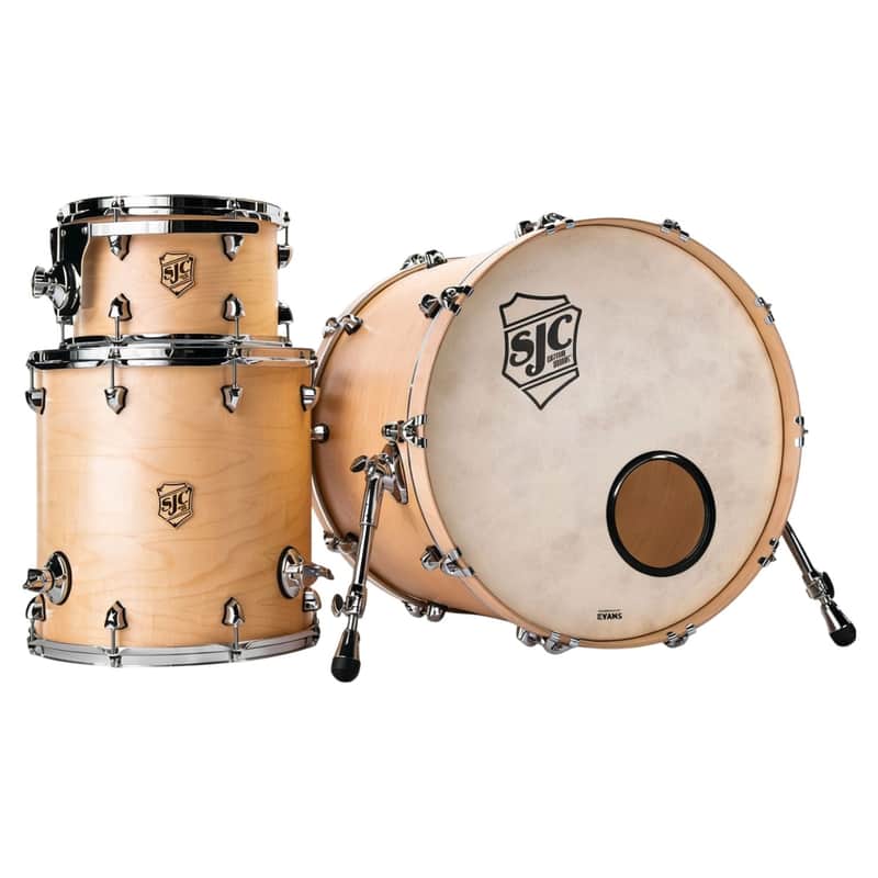 SJC Drums Tour Series 3-Piece Kit-Natural Satin *USA Small Business* image 1