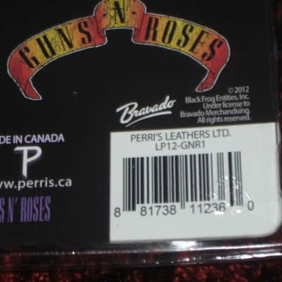 new in package (old stock) A+ Perri's Leather Ltd. / Perri's 12 Pack Of Guns N Roses Guitar Picks - Med Gauge - Celluloid Plastic, 351 shape - but slightly curved (LP12-GNR1) LP12GNR1 image 17