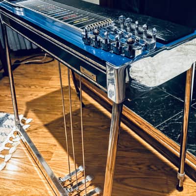 Remington Sustainmaster 2017 - Blue Mica w/ abalone trim, Pedal Steel Guitar image 12