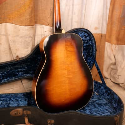 Epiphone FT-75  Seventy Five 1944 Sunburst Jumbo Flat-Top image 8