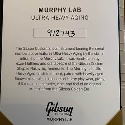 Left handed Gibson Les Paul R9 Murphy Lab Ultra Heavy aged Carmelita neck 8.6 lbs !! image 21