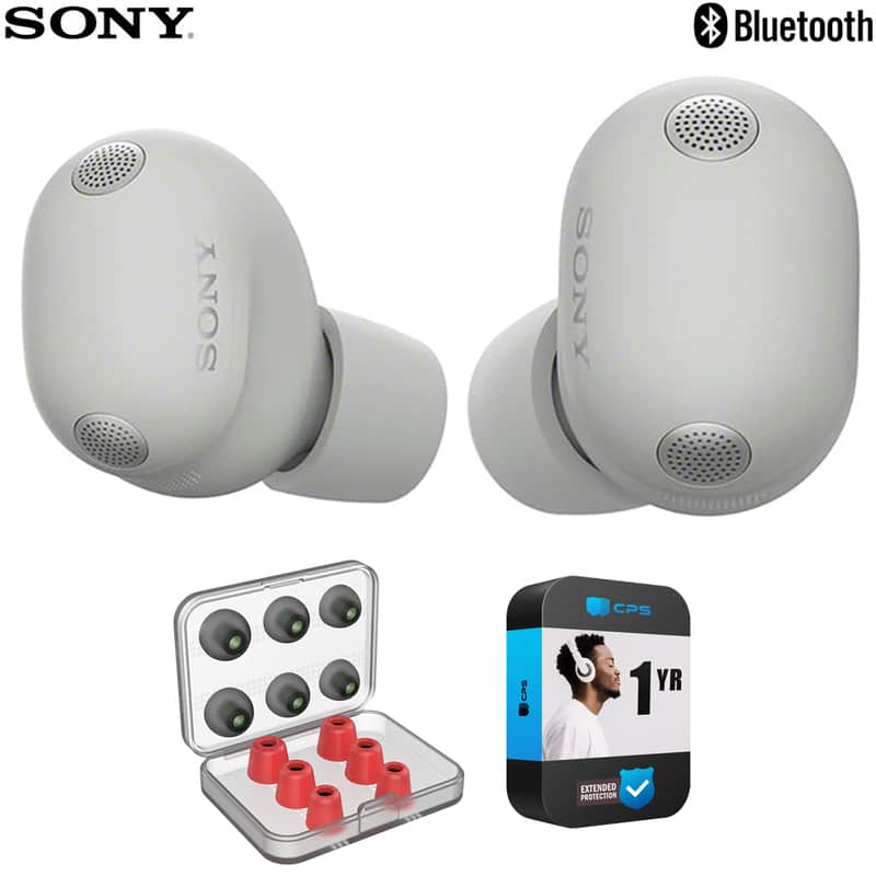Sony The Best Truly Wireless Noise Cancelling Earbud Silver+1 Yr Warranty Bundle imagen 1
