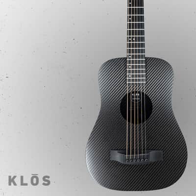 Refurbished KLOS Full Carbon Travel Guitar - Acoustic-Electric K&K image 1