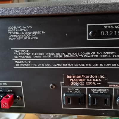 Harman Kardon hk 505 Twin Powered DC Integrated HIFI Amplifier image 6