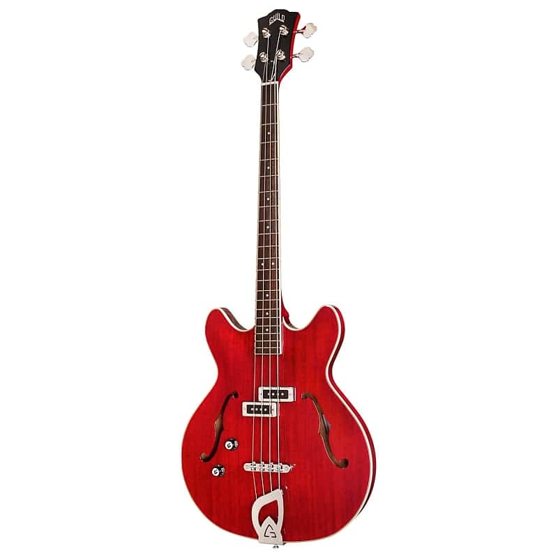 Guild Starfire I Bass LH Cherry, Short-scale image 1