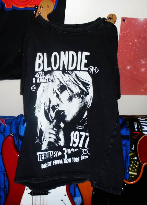 blondie debbie harry live feb 3rd 1977 nyc M unisex tee - cbgb new wave punk pop rapture  maria image 1