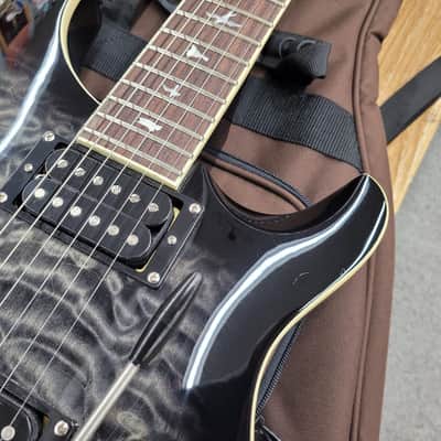 PRS SE Custom 22 Semi-Hollow with Gigbag- Charcoal Burst image 8