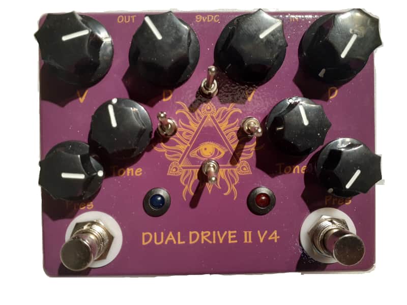 Hot Box HB-DD Dual Drive II V4 Overdrive + Dist + High Gain +4 Togl Marshall Bluesbreaker KOT Tone image 1