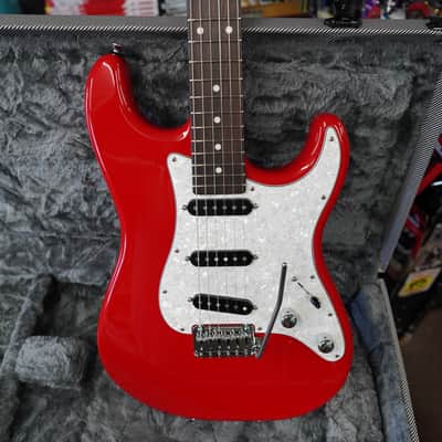 Schecter USA CUSTOM SHOP Traditional Vintage Red SSS 6-String w/ Black Tweed Case (2024) image 1