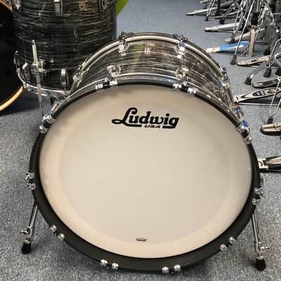 Ludwig Classic Maple Fab 3 Piece Shell Pack, Vintage Black Oyster - Floor Display image 3