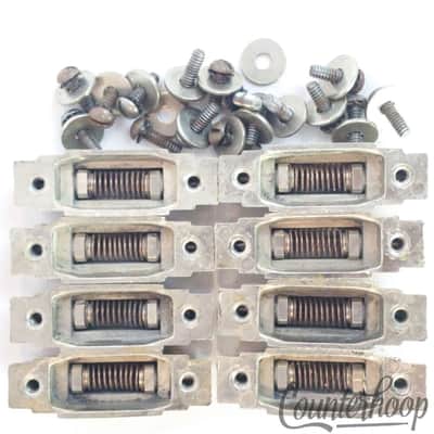 Ludwig 8x Nickel Imperial Snare Drum Lugs 2 3/16" Silver Anniversary Vintage 30s image 3