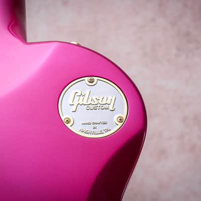 GIBSON USA Custom Shop Special Order Les Paul Axcess Custom "Chrome Pink + Ebony" (2025) image 18