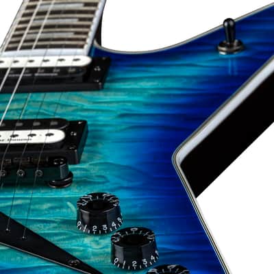 Dean ML Select Quilt Top Electric Guitar, Ocean Burst, Bundle image 4