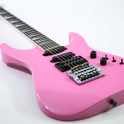 1980s Jackson USA Soloist Custom Platinum Pink Kahler Trem