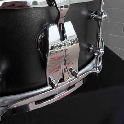 Gretsch 5.5x14" Mike Johnston Brooklyn Standard Snare Drum in Satin Black Metallic w/ Video Link image 4