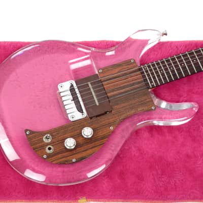 1970 Ampeg Dan Armstrong Lucite Clear ARMG-1 Guitar - Original Hardshell Case - Removable Pickup image 6