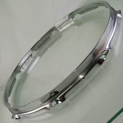 Ludwig 14"COB Supraphonic Triple-Flange Snare Drum Resonant BRASS Rim/Hoop 10Lug image 3