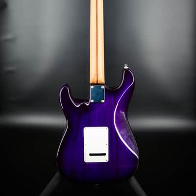 Suhr Classic S Roasted Flame Maple HSS - Trans Purple Burst image 10