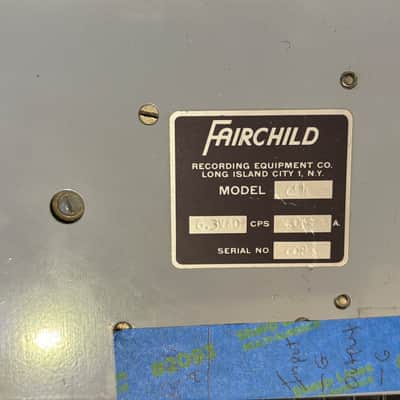 Modified Fairchild 654 low end crossover module for cleaning up your mix! Secret weapon tool, extremely rare and unique module. image 9