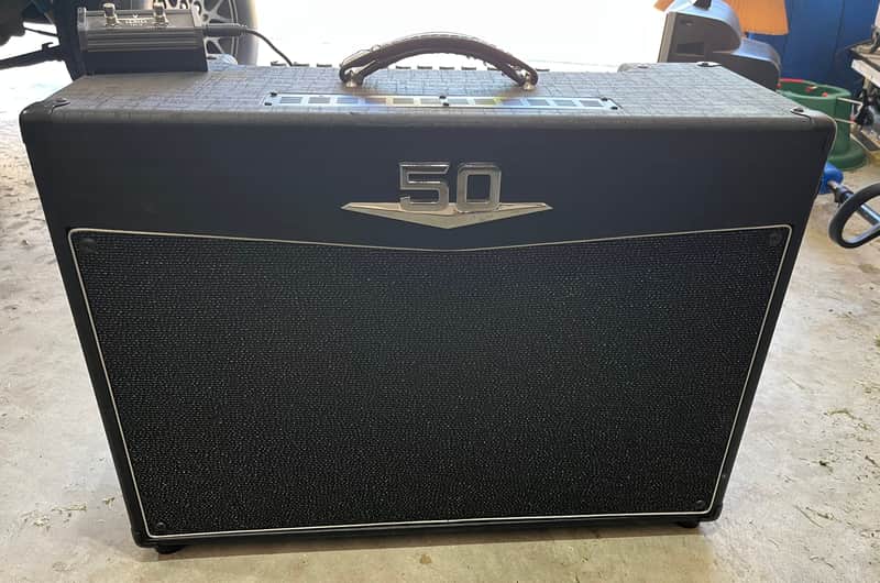 Crate V50 50-Watt 2x12" Guitar Combo 2000s - Black image 1