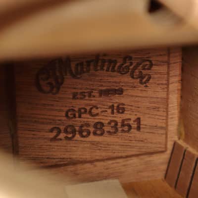 Martin GPC-16E Grand Performance Mahogany Acoustic Electric Guitar w/ Gig Bag image 10