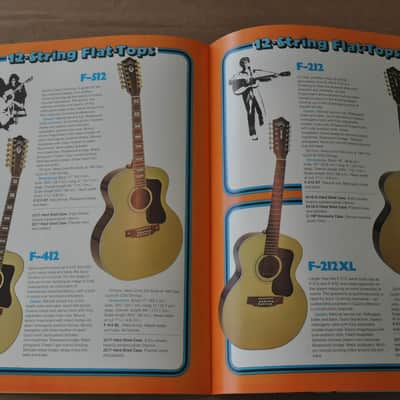 Guild flat-top and classic guitars vintage catalog booklet brochure. 1976? image 7