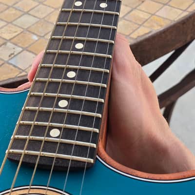 Fender American Acoustasonic Jazzmaster 2021 - Present - Ocean Turquoise image 4