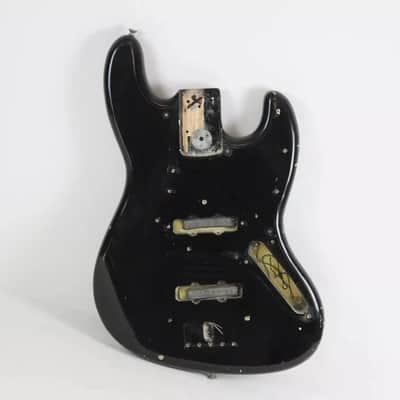 1975 Vintage Fender Jazz Bass 3-Bolt Body ~BLACK~ USA 1970s image 2