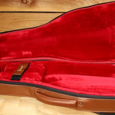 GIBSON Gig Bag Premium Soft Case Brown Vinyl Leather Fits SG Les Paul Gigbag image 4