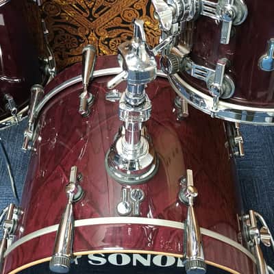 Sonor SQ2 Series Jazz Bop Shell Pack – Maple Shells in ‘Red Wine Dunes’ – Ex Rob Brian image 5
