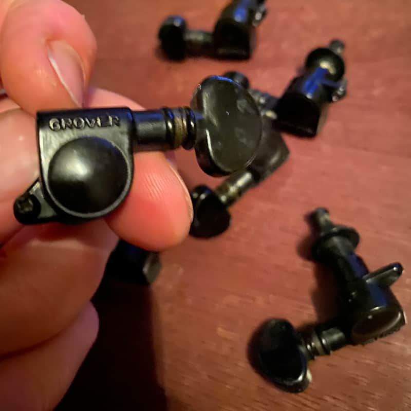 1978 Grover USA milkcan tuners Black