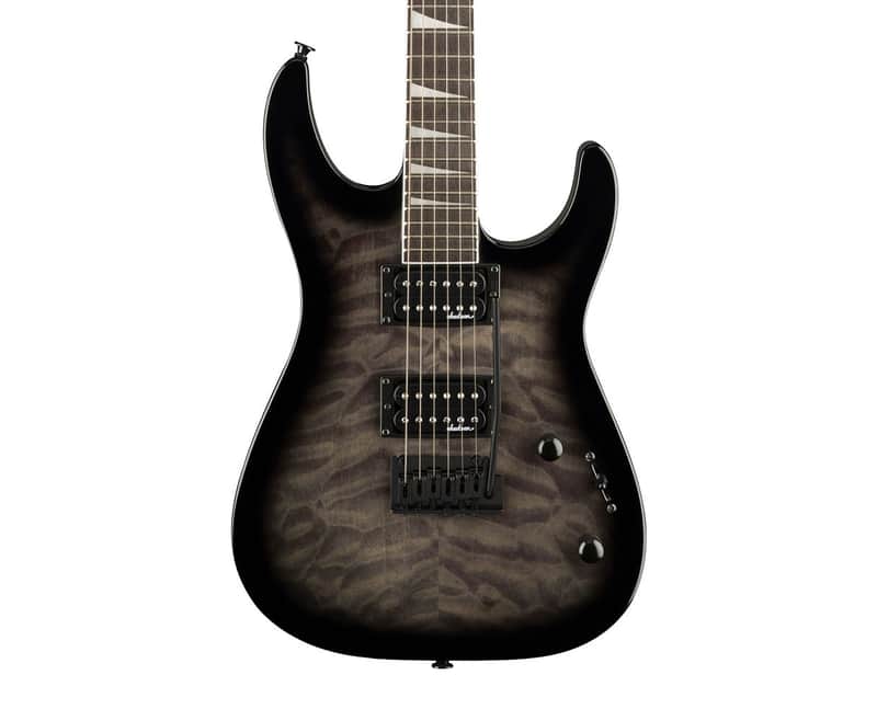 Used Jackson JS Series Dinky JS20 DKQ 2PT Electric Guitar - Trans Black image 1