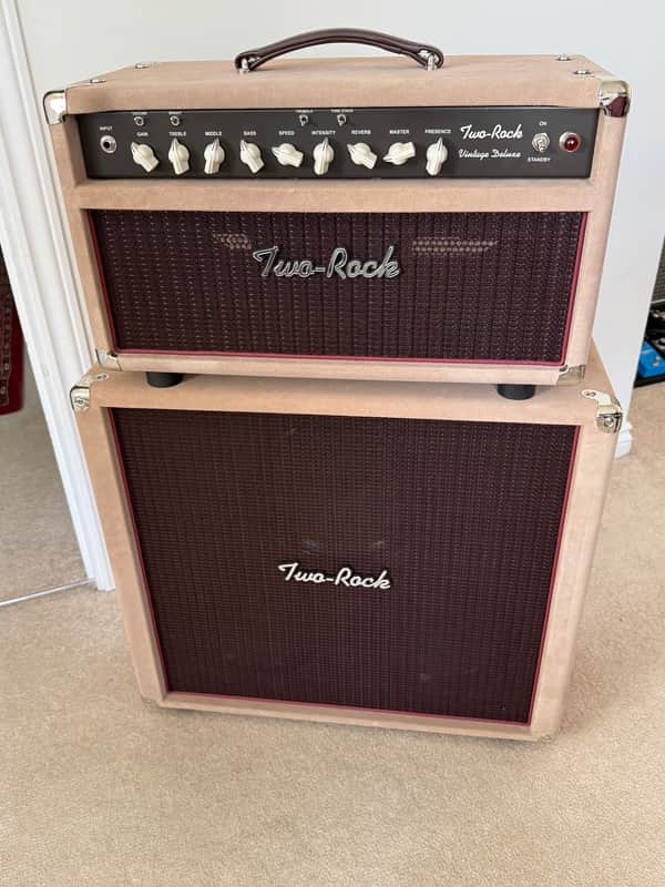 Two Rock Deluxe Vintage Deluxe 35watt Head & Matching 3x10 Cab 2024 - Dog Suede image 1