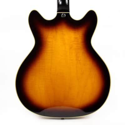 Used DeArmond By Guild Starfire Semi-Hollow Body Bass in Sunburst image 2