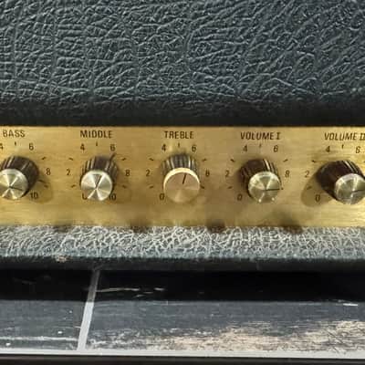 78 Marshall JMP 1992 Super Bass 2-Channel 100-Watt Guitar / Bass Amp Head 1978-Black image 3