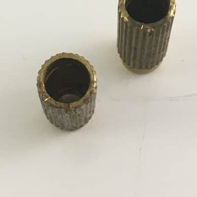 2 Vintage Style Relic Fender 2 Point Guitar Bridge Posts Custom Luthier Ibanez image 6