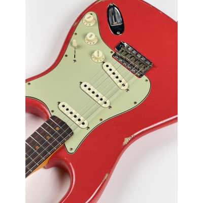 Fender CUSTOM SHOP LTD 62 STRATOCASTER RELIC FIESTA RED 2023 - Relic Fiesta Red image 9