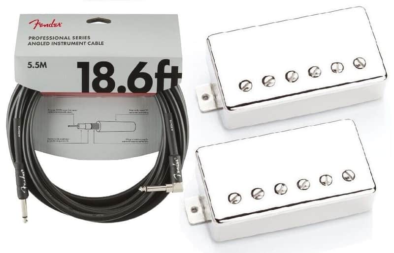 Seymour Duncan SH-4 JB & SH-2 Jazz Hot Rodded Humbucker Nickel Pickup Set  ( FENDER 18FT CABLE ) image 1