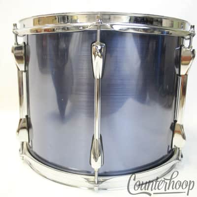 *Tama 13x10" Superstar "Brushed Vintage Blue"Wrap/Chrome Tom Drum Birch/Basswood image 3