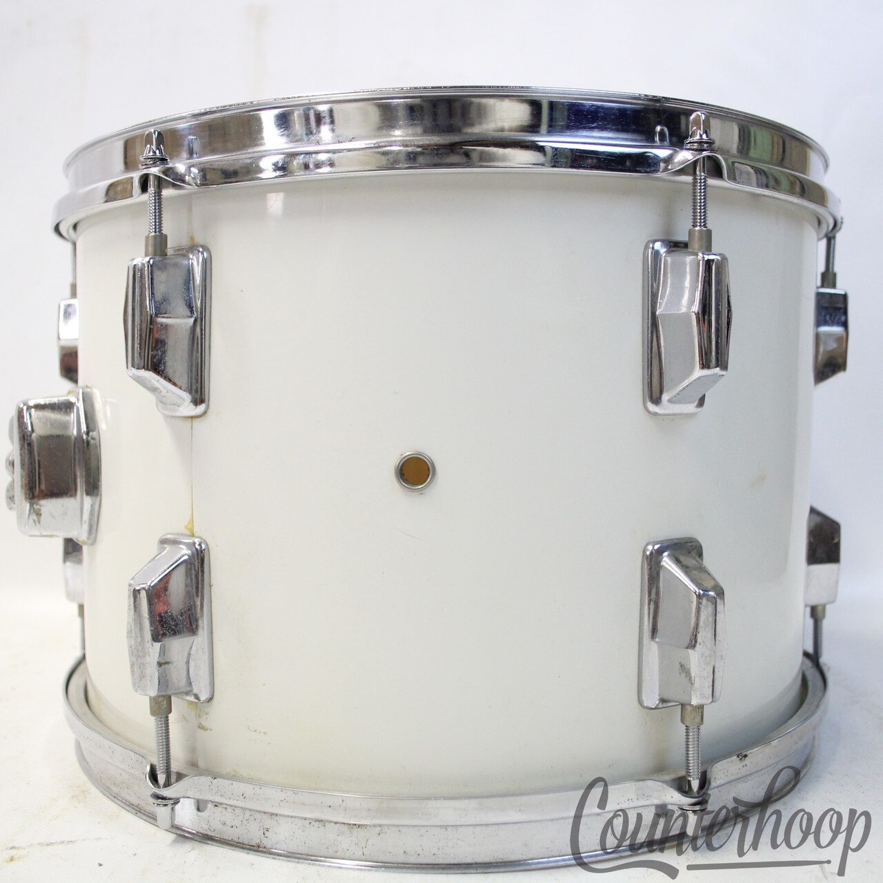 Pearl 13x9"Tom Drum Piano White Wrap 6Ply Mahogany Lauan Shell Vintage 70s Japan — main photograph