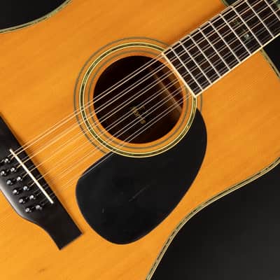 1979 Morris B-50 - Natural | Vintage Japan Post Lawsuit D-41 Dreadnought 12-String Acoustic Guitar 3-Piece Back Jacaranda | Case image 7