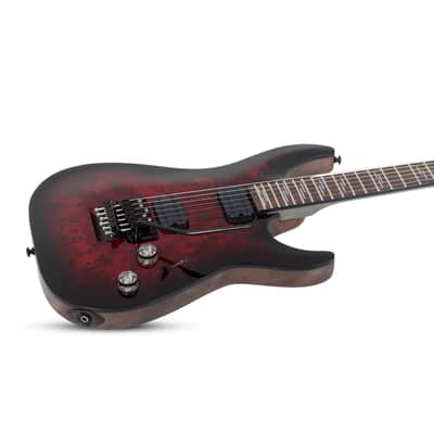 Schecter Omen Elite-6 FR - Rosewood Fingerboard, Black Cherry Burst image 16
