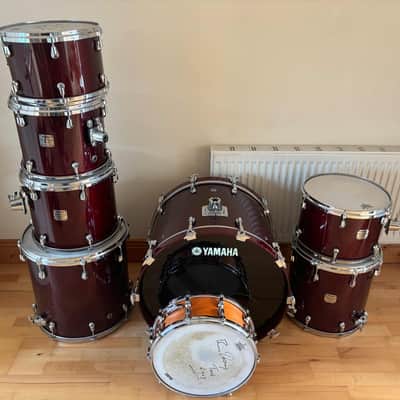 Yamaha Drum Kit ex BRIAN DOWNEY THIN LIZZY 2000s - Red image 1
